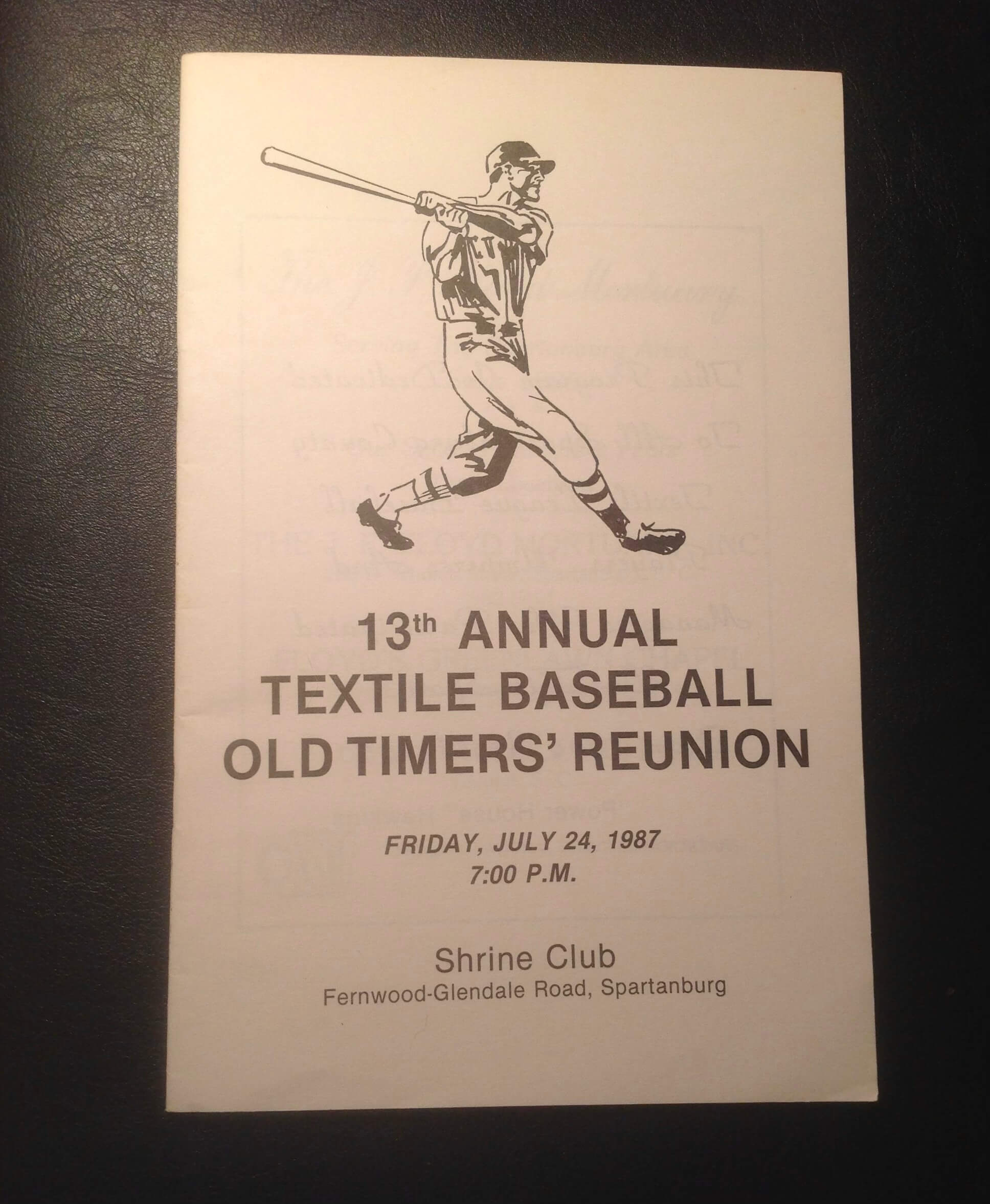 Textile League teams played on mill village fields, but Textile League players also took the field at Duncan Park for both Post 28 and the Peaches.