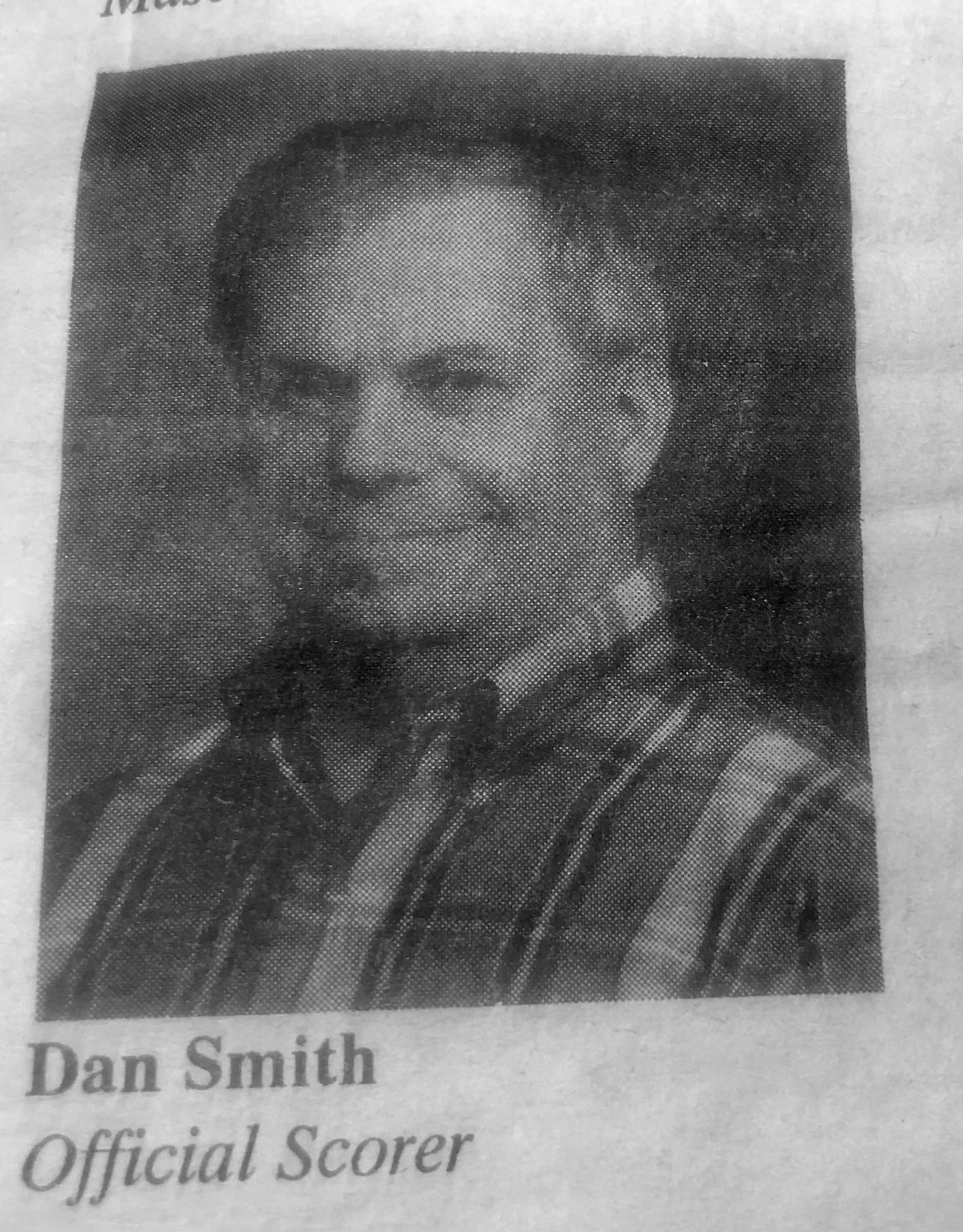 Dan Smith - Official Scorer