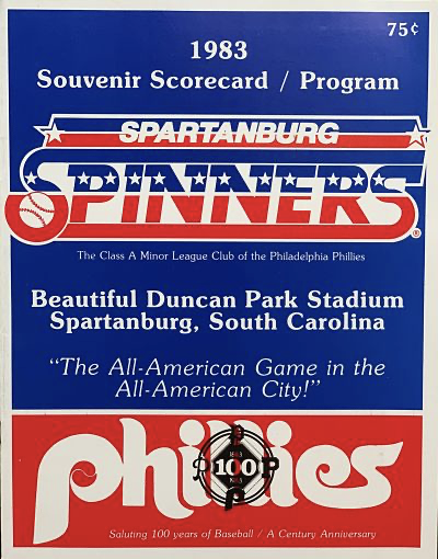 For the single year of 1983 the team formerly known as the Phillies and Traders became known as the Spinners.